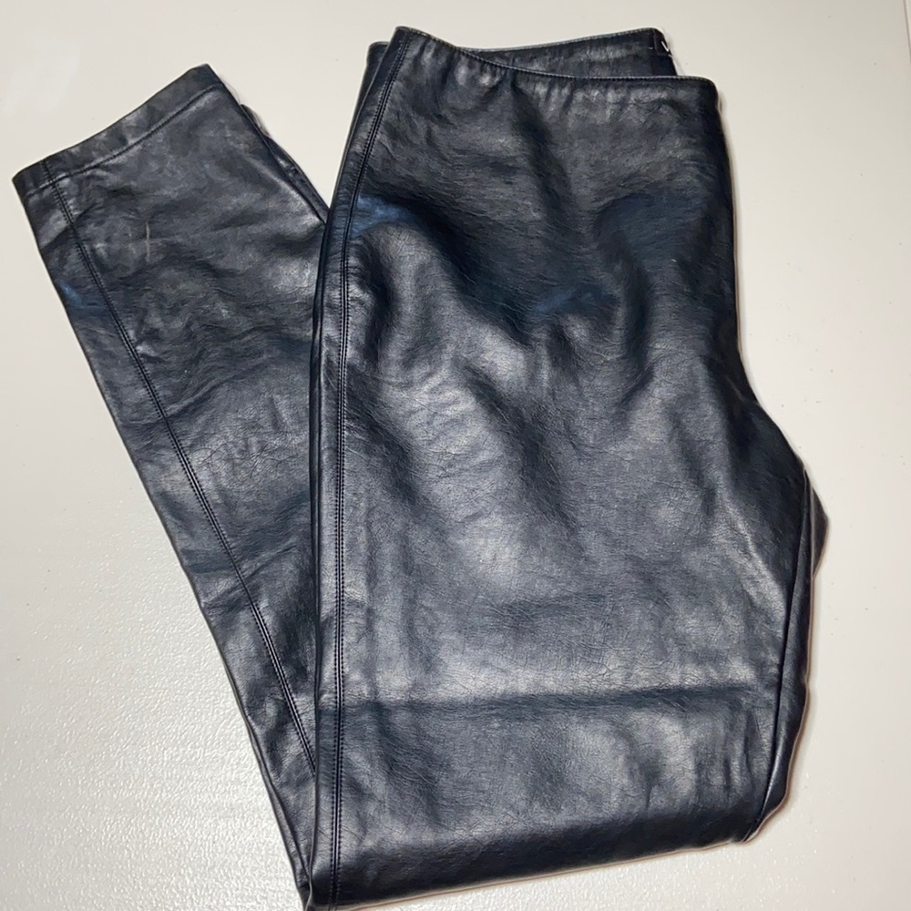 Venus women’s faux leather vegan pants size 4